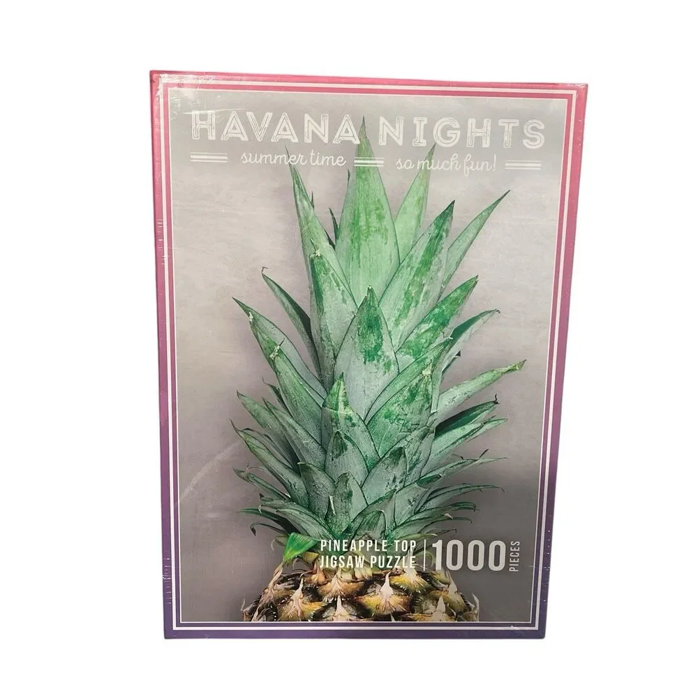 Havana Nights Pineapple Top Jigsaw Puzzle 1000 Piece Sealed Summer Tropical Art